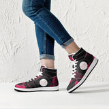 High-Top Leather Wacky Red/Blk galaxy