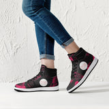 High-Top Leather Wacky Red/Blk galaxy