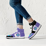 wacky 209. High-Top Leather Sneakers - White / Black