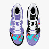 wacky 209. High-Top Leather Sneakers - White / Black