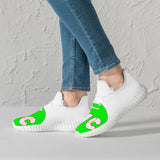 Mesh Knit Sneakers - White/Black
