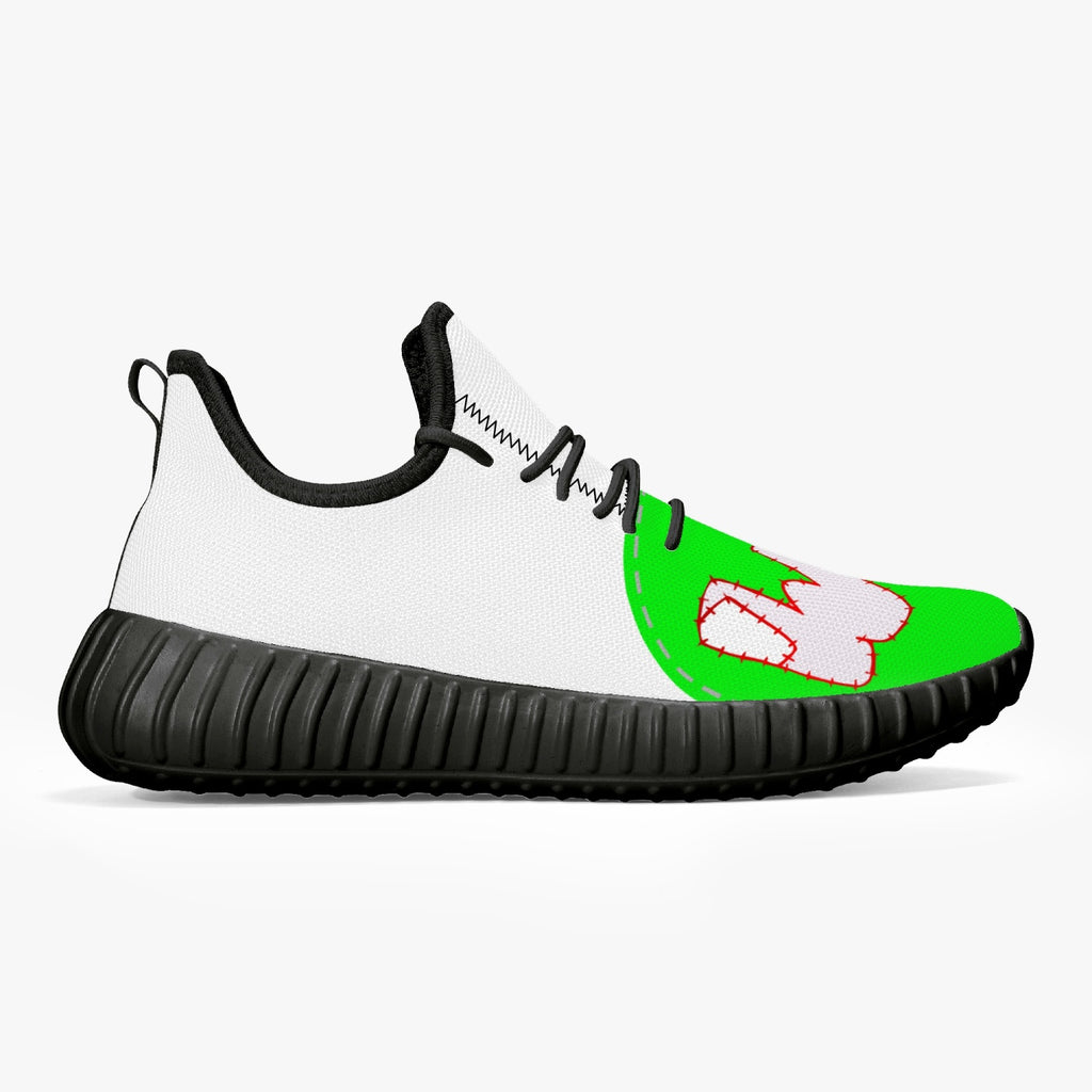 Mesh Knit Sneakers - White/Black