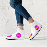209. High-Top Leather Sneakers - White / Black