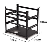 Open Mining Rig Frame for 12 GPU Mining Case Rack Motherboard Bracke