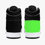 209. High-Top Leather Sneakers - White / Black