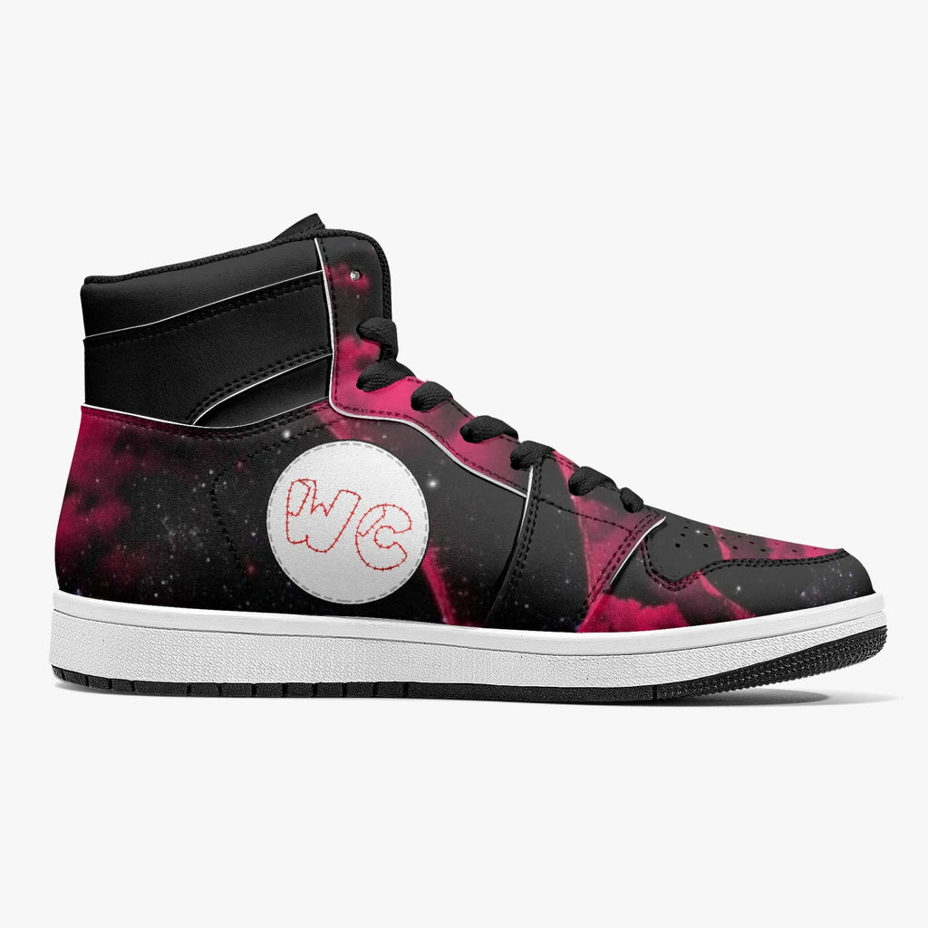 High-Top Leather Wacky Red/Blk galaxy