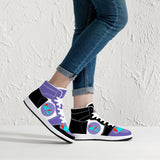 wacky 209. High-Top Leather Sneakers - White / Black
