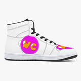 209. High-Top Leather Sneakers - White / Black
