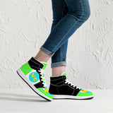 209. High-Top Leather Sneakers - White / Black