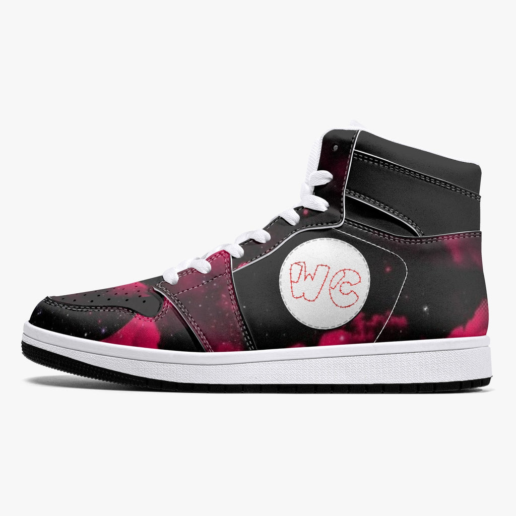 High-Top Leather Wacky Red/Blk galaxy