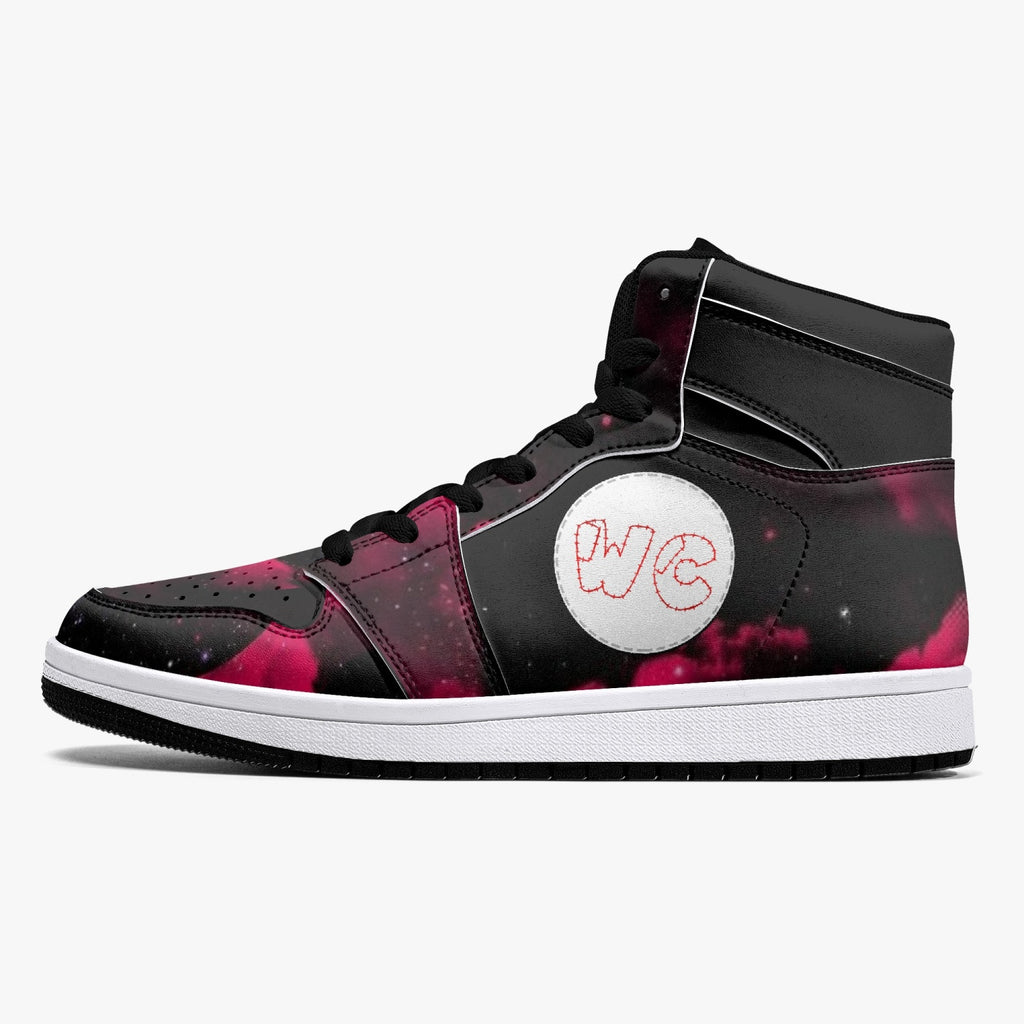 High-Top Leather Wacky Red/Blk galaxy
