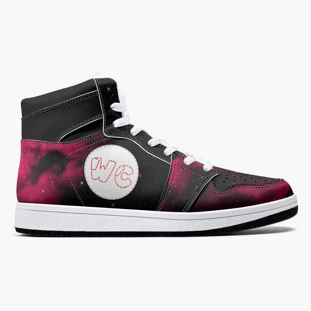 High-Top Leather Wacky Red/Blk galaxy