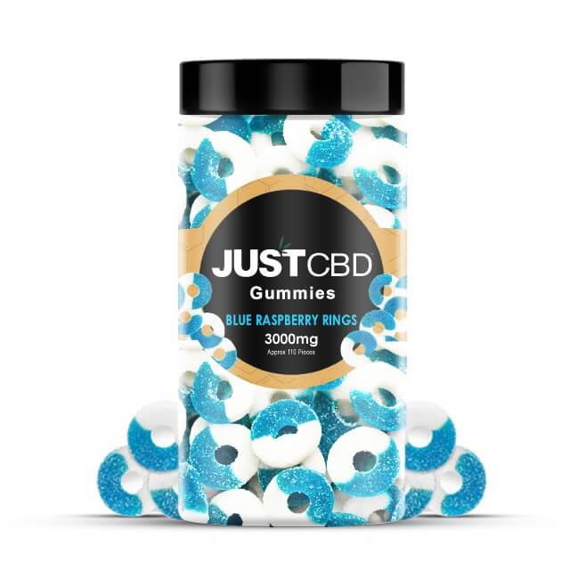 CBD Gummies Blue Raspberry Rings
