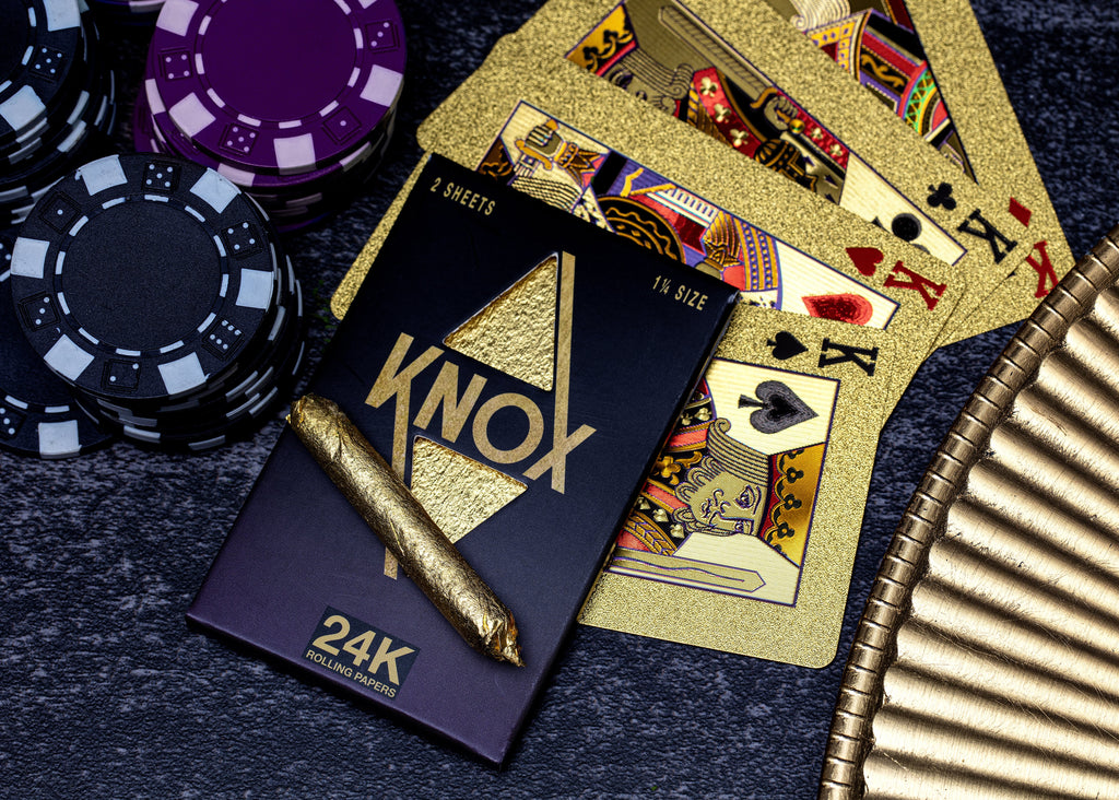 Knox 24K Gold Rolling Paper Standard Size 2 Sheet Pack