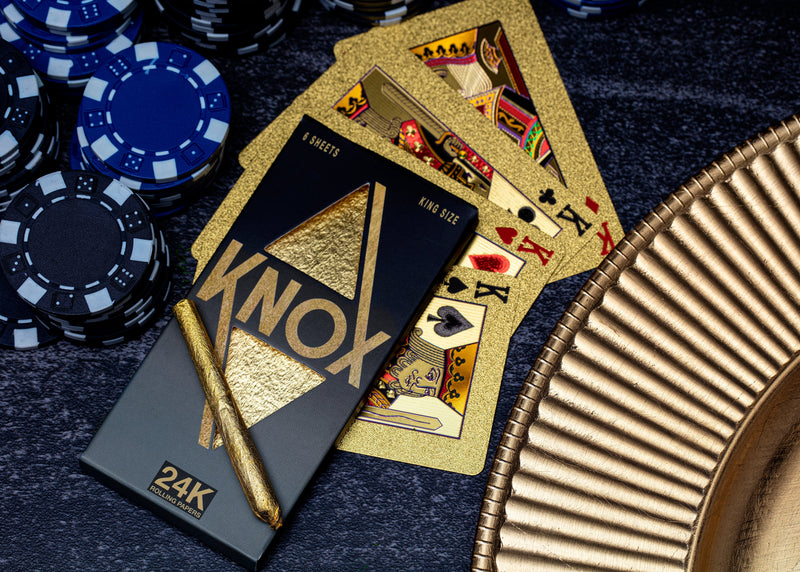Knox 24K Gold Rolling Paper King Size 6 Sheet Pack