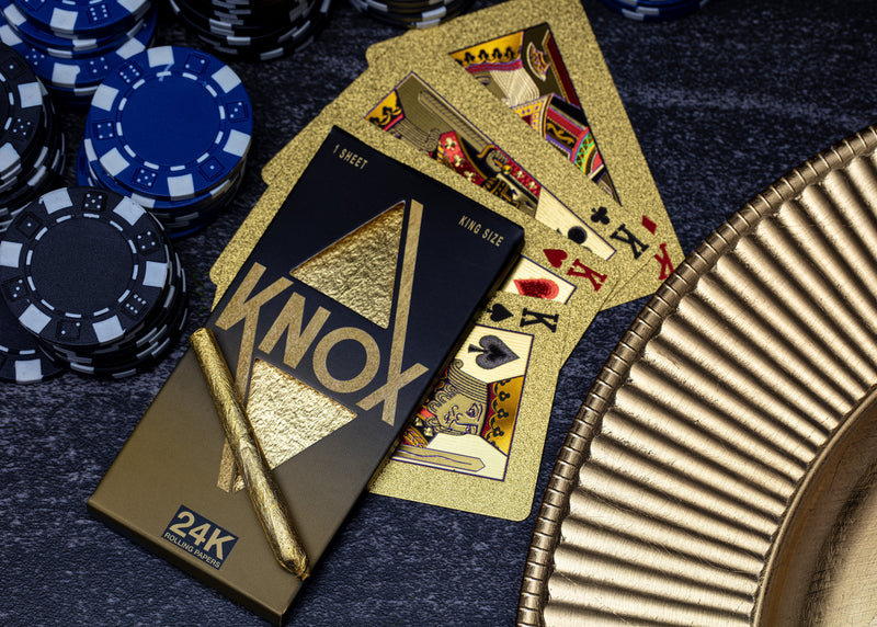 Knox 24K Gold Rolling Paper King Size 1 Sheet Pack