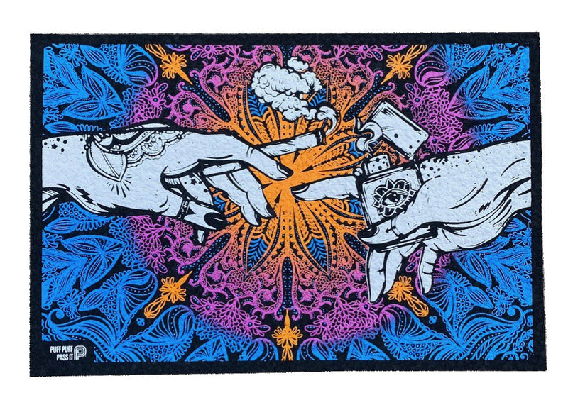 Puff Puff Pass It UV Moodmat - Blue