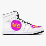 209. High-Top Leather Sneakers - White / Black