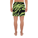 Wacky Men's Green-Tiger Athletic Shorts