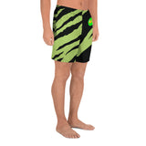 Wacky Men's Green-Tiger Athletic Shorts