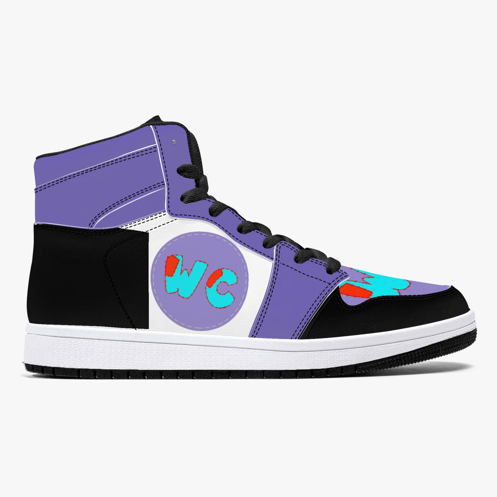 wacky 209. High-Top Leather Sneakers - White / Black
