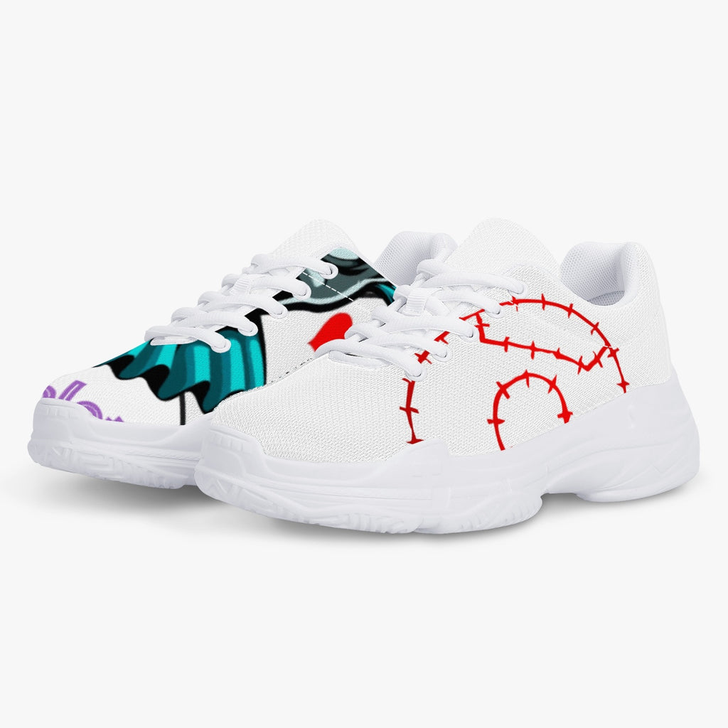 176. Trendy Chunky Sneakers - White/Black