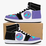 wacky 209. High-Top Leather Sneakers - White / Black