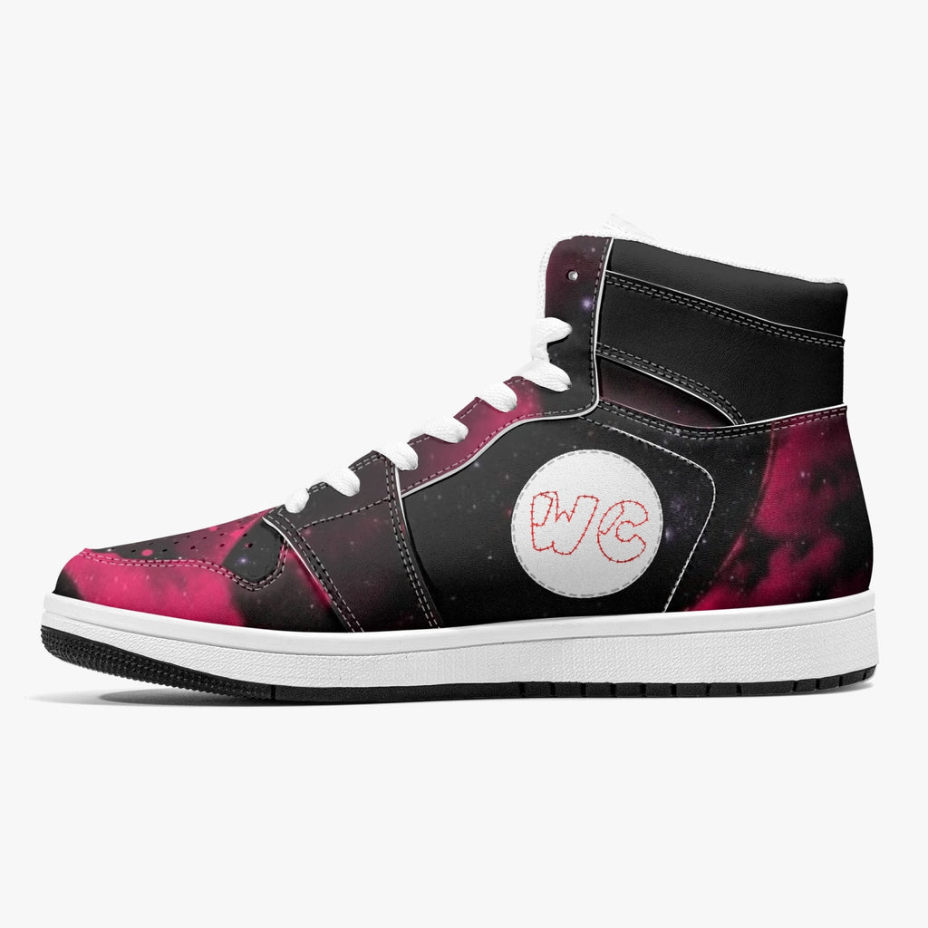 High-Top Leather Wacky Red/Blk galaxy