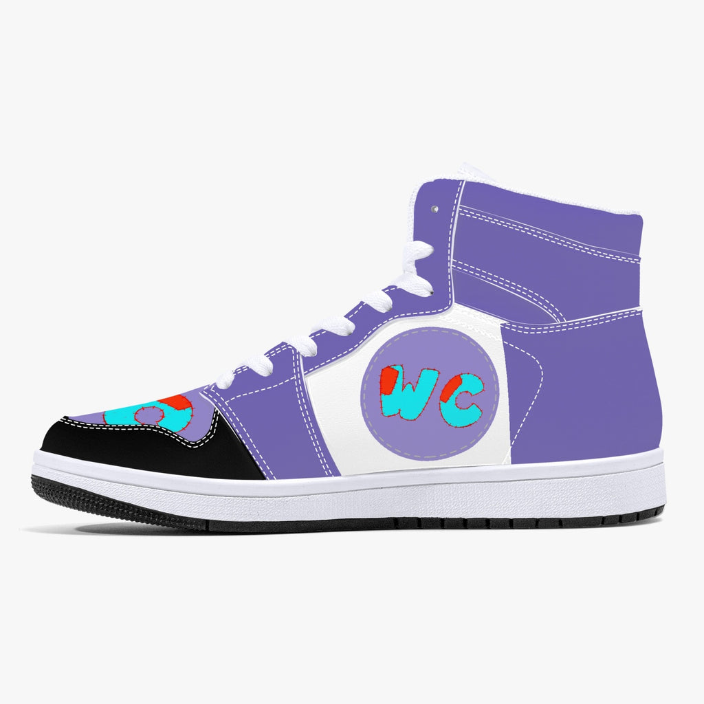 wacky 209. High-Top Leather Sneakers - White / Black