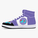 wacky 209. High-Top Leather Sneakers - White / Black