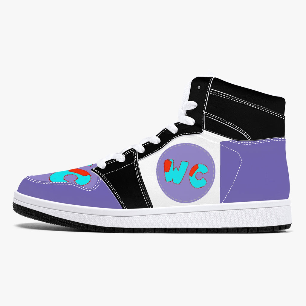 wacky 209. High-Top Leather Sneakers - White / Black
