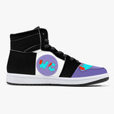 wacky 209. High-Top Leather Sneakers - White / Black