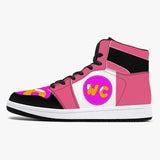 209. High-Top Leather Sneakers - White / Black