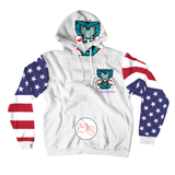 All-Over Print Pullover Hoodies