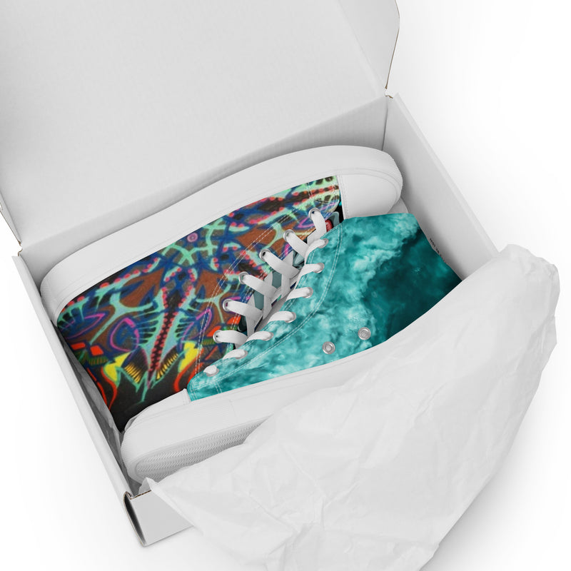 Women’s high top canvas shoes