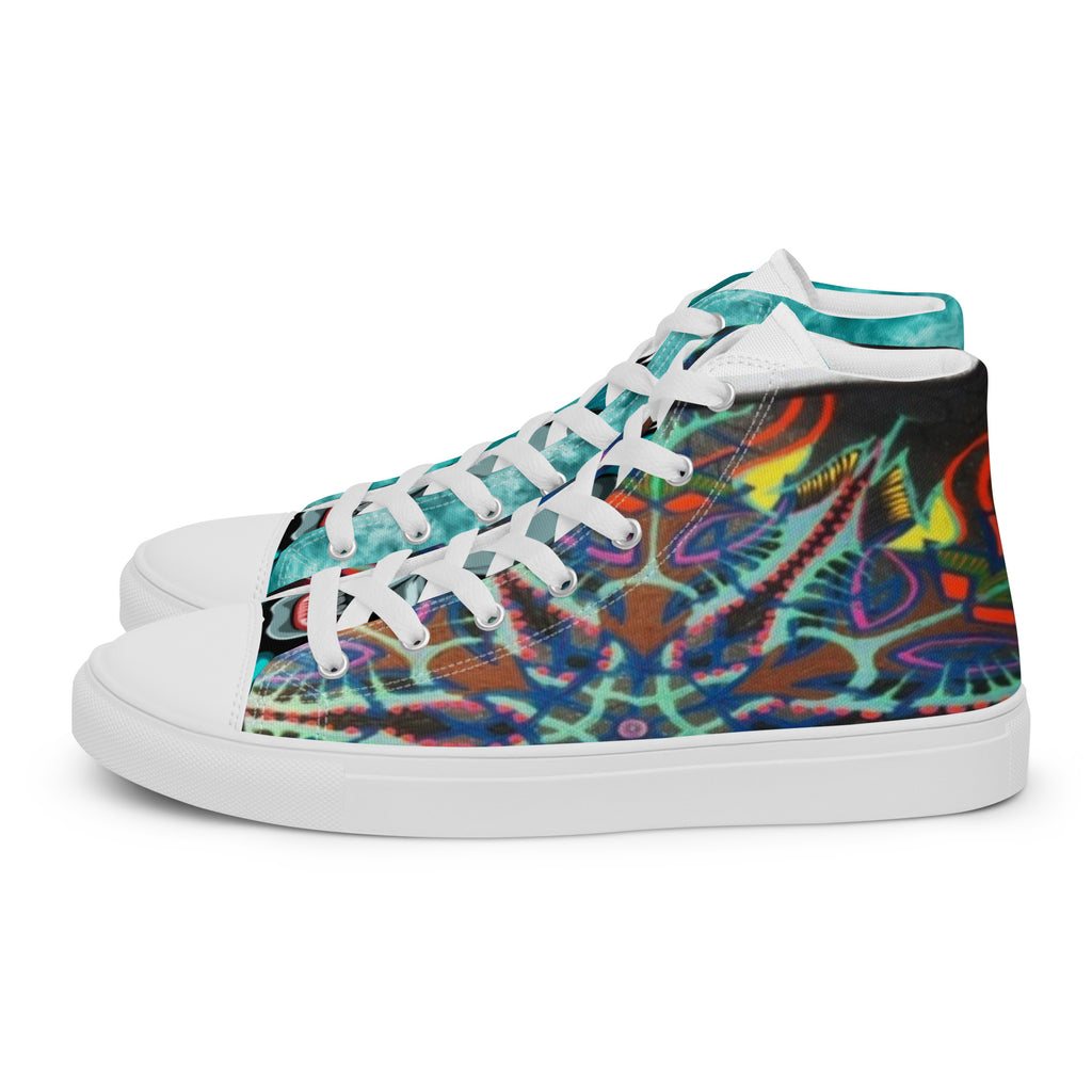Women’s high top canvas shoes