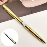 10pcs/lot Self defense metal knife pen metal ball point pen outdoor tool pen multi function ball point pen