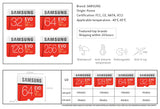 100% New Original SAMSUNG Micro SD Memory Card