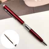 10pcs/lot Self defense metal knife pen metal ball point pen outdoor tool pen multi function ball point pen