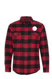 Wacky Long Sleeve Flannel Red And Black
