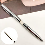 10pcs/lot Self defense metal knife pen metal ball point pen outdoor tool pen multi function ball point pen