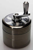 4 parts aluminium herb grinder with handle