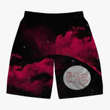 Men’s red/blk wacky space Board Shorts