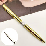 10pcs/lot Self defense metal knife pen metal ball point pen outdoor tool pen multi function ball point pen