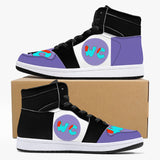 wacky 209. High-Top Leather Sneakers - White / Black