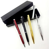 10pcs/lot Self defense metal knife pen metal ball point pen outdoor tool pen multi function ball point pen