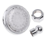 LED top spray head imitation stainless steel shower top spray LED temperature control circular top