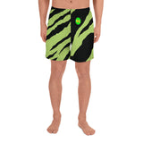 Wacky Men's Green-Tiger Athletic Shorts