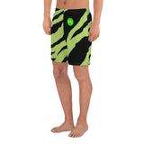 Wacky Men's Green-Tiger Athletic Shorts
