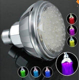 LED top spray head imitation stainless steel shower top spray LED temperature control circular top